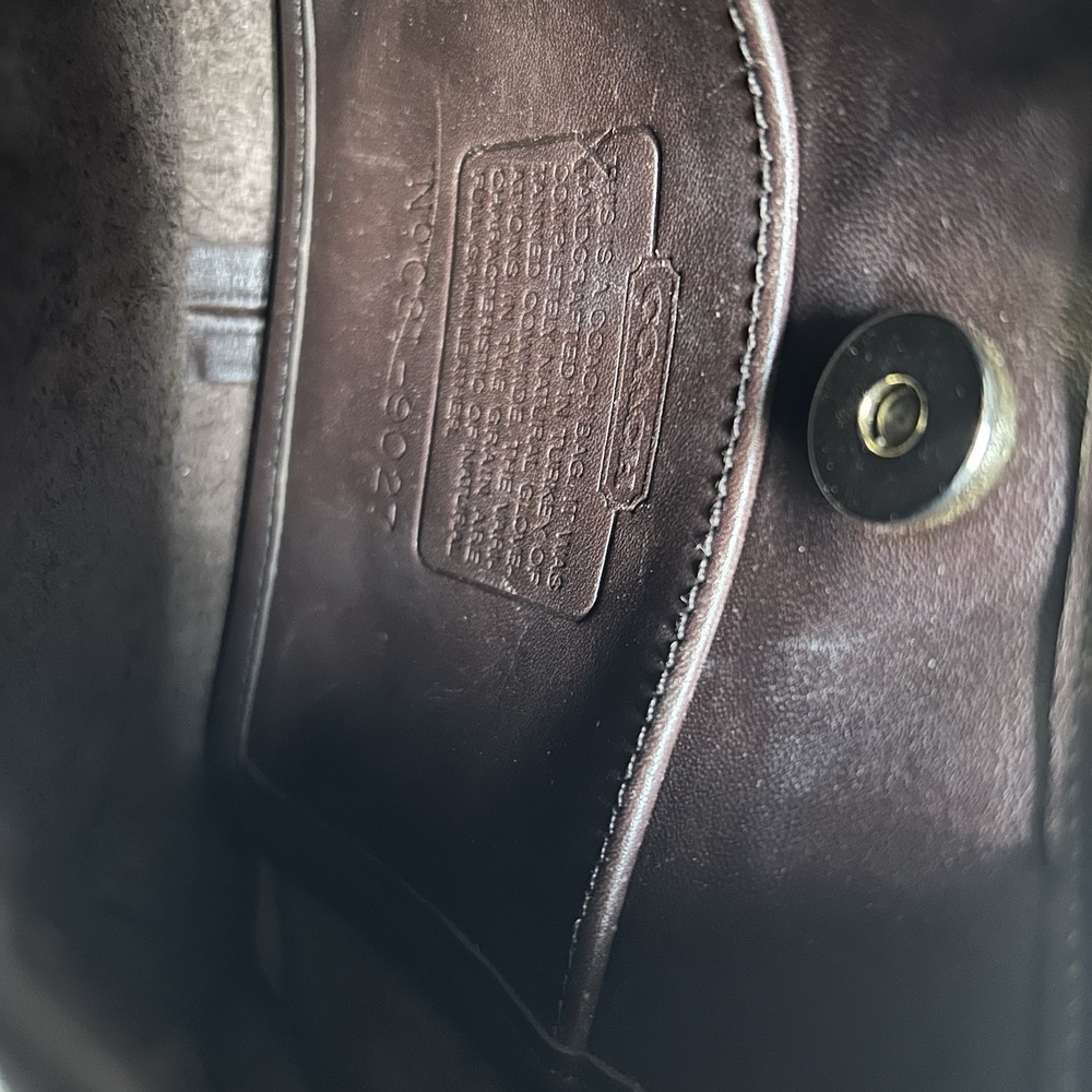 Coach Ergo 9027 Mahogany Brown Glove Tanned Leather Hobo Bag Good - Picture 5 of 11